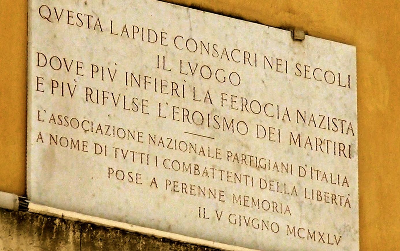 Museo Liberazione di Roma - targa in memoria