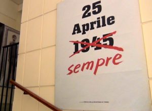 Manifesto posto all'ingresso del Museo della Liberazione di Roma